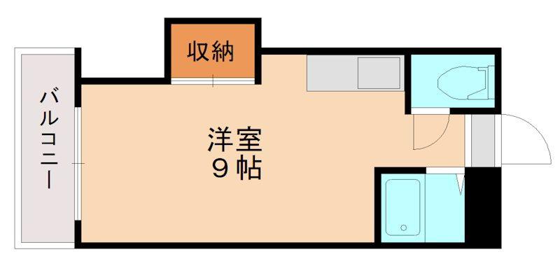 プレアール唐原II(ワンルーム/1階)の間取り写真