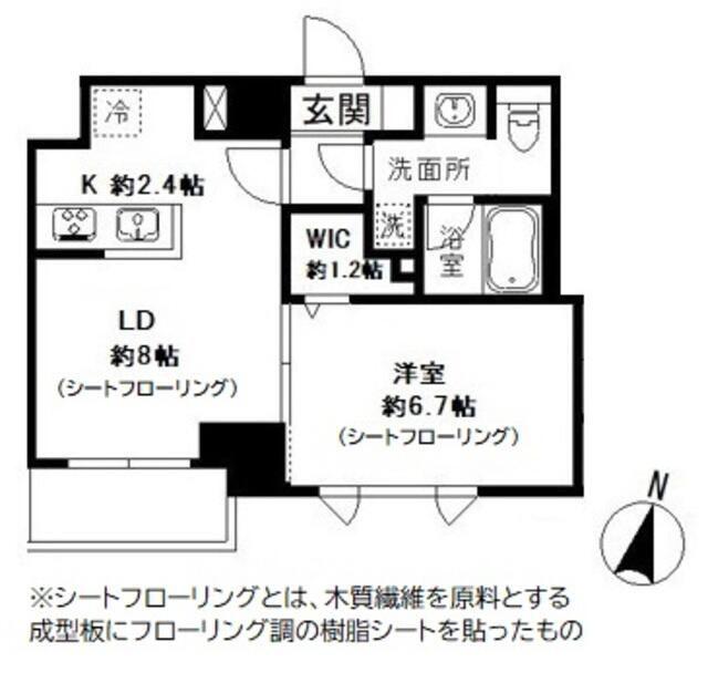 コートヒル本郷(1LDK/2階)の間取り写真