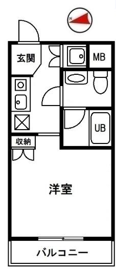 T・アプローズ(1K/1階)の間取り写真