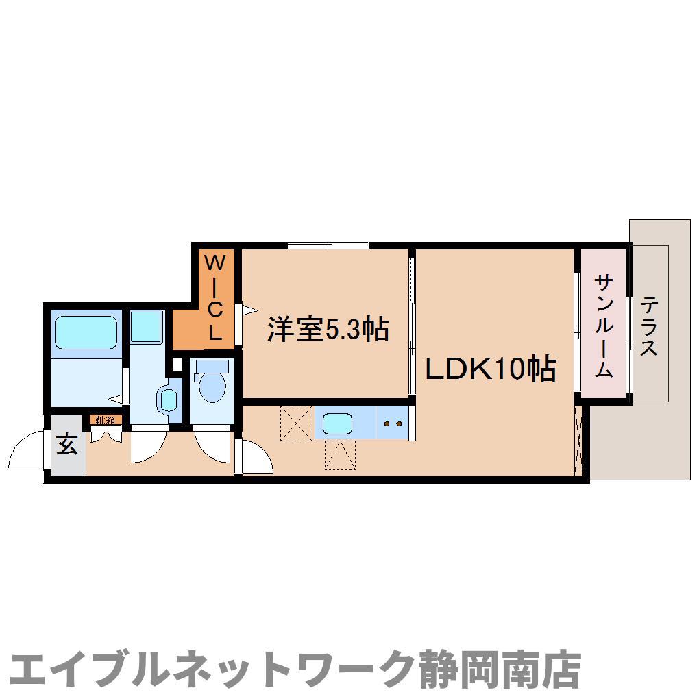 ブリアン(1LDK/1階)の間取り写真