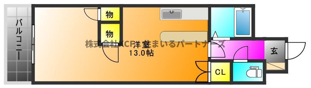 ICセンタービル(ワンルーム/5階)の間取り写真