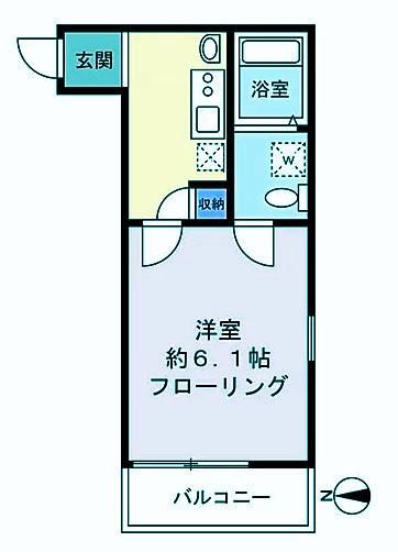 エスペランサ(1K/2階)の間取り写真