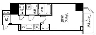 エスリード阿波座ラグジェ(1K/10階)の間取り写真