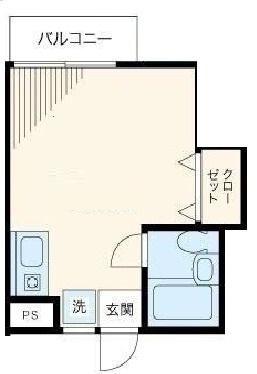 TCRE早稲田(ワンルーム/3階)の間取り写真
