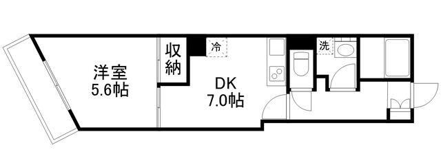 COCORO41713(1DK/9階)の間取り写真