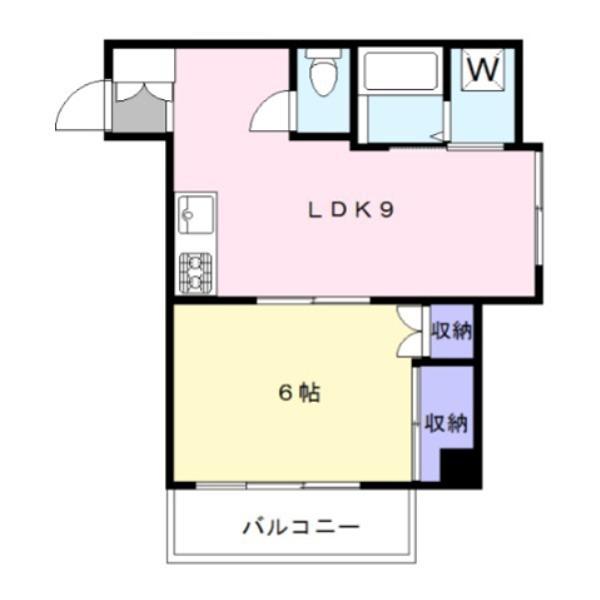 リナス笹塚(1LDK/2階)の間取り写真
