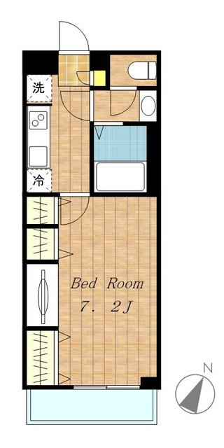 グレイス堀之内(1K/3階)の間取り写真