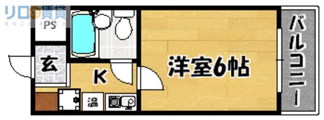 ICHIEI上新庄(1K/7階)の間取り写真