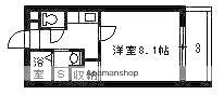 YS TERRACEII(1K/5階)の間取り写真