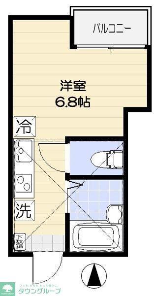 アルヴィータ木場(ワンルーム/3階)の間取り写真