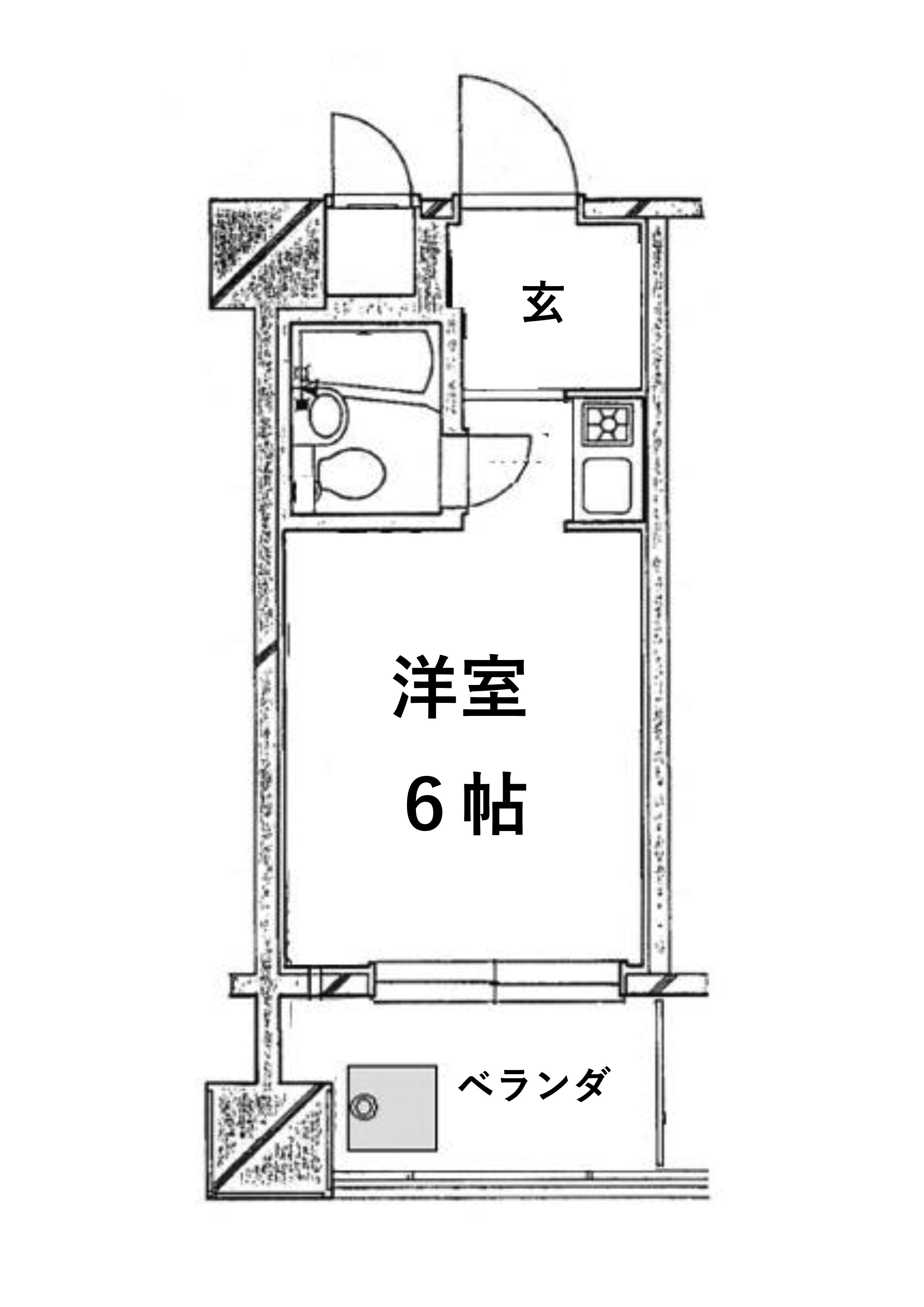 朝日プラザ天王寺 パサージュ(ワンルーム/3階)の間取り写真