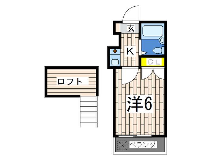 レオパレス新杉田(1K/2階)の間取り写真