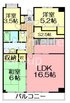 フルセイル権太坂(3SLDK/5階)の間取り写真