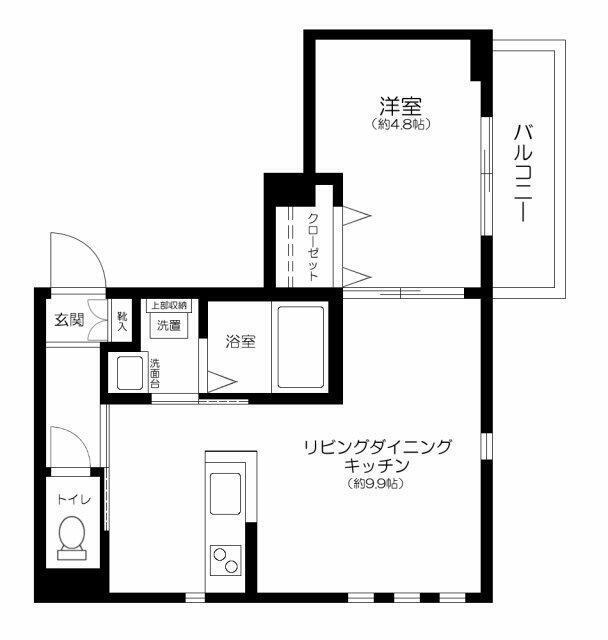 ロックフォレスト(1LDK/2階)の間取り写真