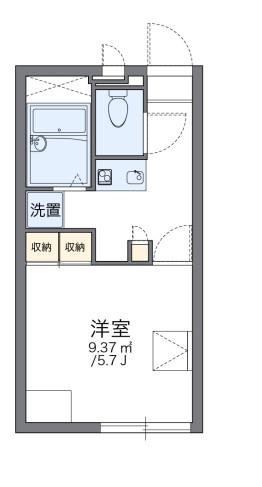 レオパレス東本町II(1K/2階)の間取り写真