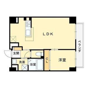 アティーナ守口(1LDK/9階)の間取り写真