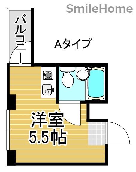 アーバンシティ岸里PART2(ワンルーム/2階)の間取り写真