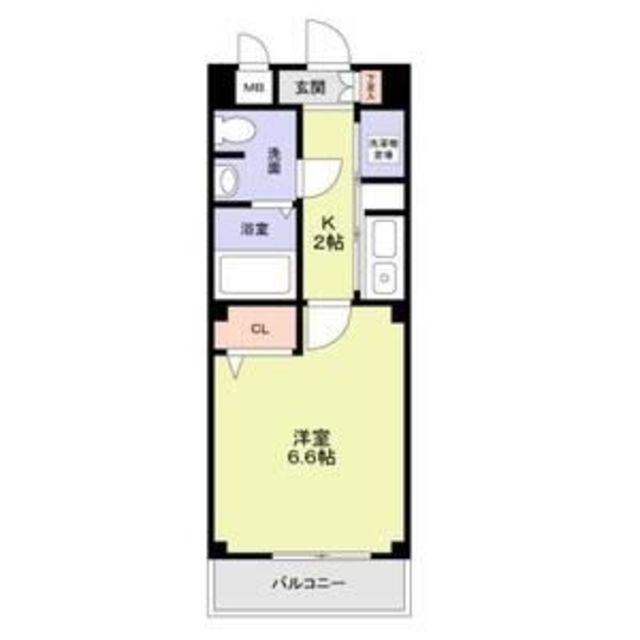 セントラルステージ(1K/5階)の間取り写真