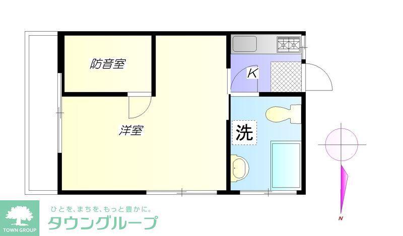 小川コーポ(1SK/2階)の間取り写真