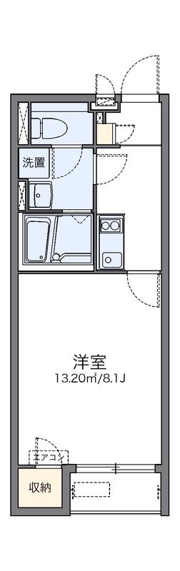 レオネクストなつみII(1K/1階)の間取り写真