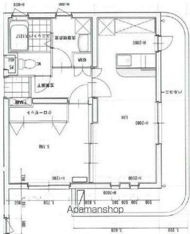 TPCマンションV(1LDK/3階)の間取り写真