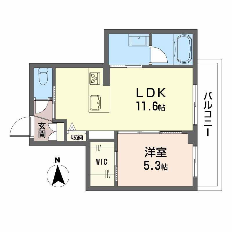 シャーメゾンミュゼ(1LDK/3階)の間取り写真