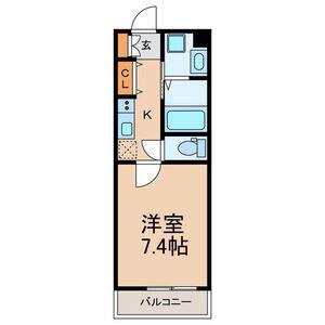 グランウェール(1K/2階)の間取り写真