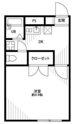 プレジール住吉(1K/1階)の間取り写真
