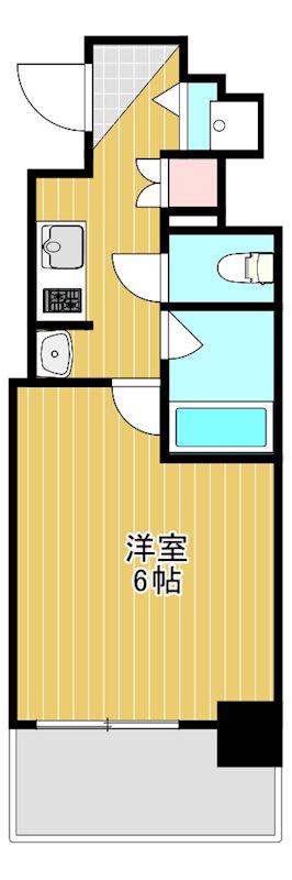 セイワパレス玉造(1K/7階)の間取り写真