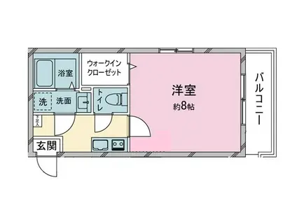 BEST STAGE シリウス所沢(1K/1階)の間取り写真