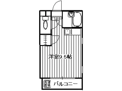 エステート6(ワンルーム/3階)の間取り写真