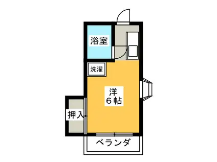 ハイムミユキ(ワンルーム/1階)の間取り写真