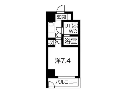 FDS COURT FELICE(1K/10階)の間取り写真