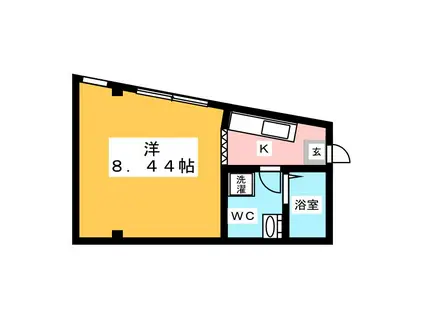 サンシャインビル神澤(1K/1階)の間取り写真