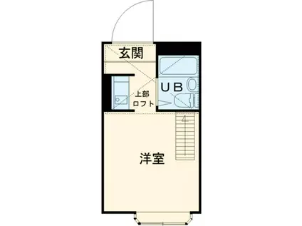 ユニクレスト東中野(ワンルーム/1階)の間取り写真