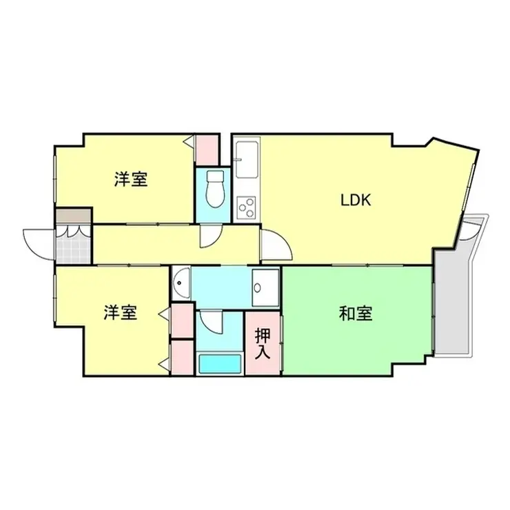 センチュリー本庄 2階階 間取り