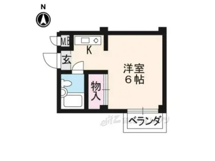 エントピアハイツ(1K/3階)の間取り写真