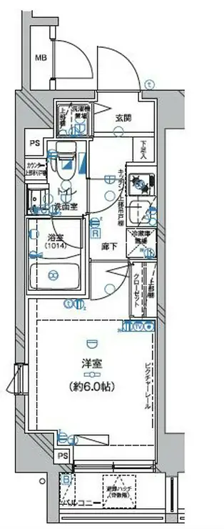 Le’a横濱東口弐番館 5階階 間取り