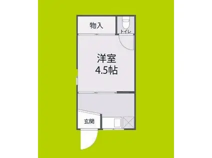 河野文化(1K/1階)の間取り写真