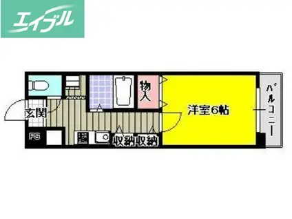 BONDS 96(1K/3階)の間取り写真