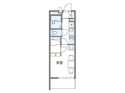 アベンタ楽音寺(1K/1階)の間取り写真