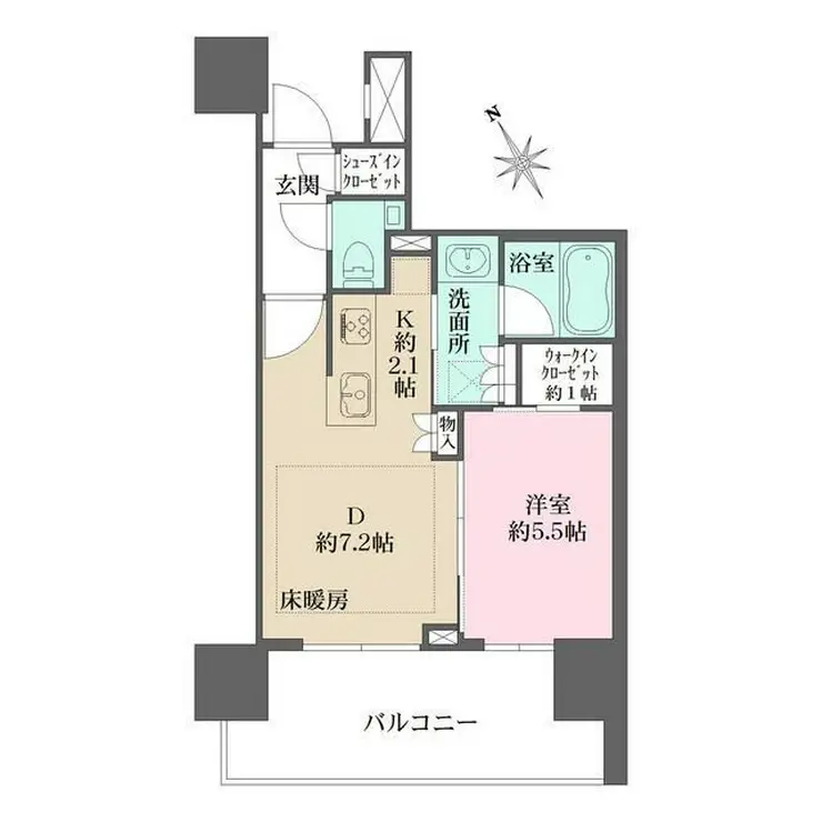 ザ・パークハウス渋谷美竹 11階階 間取り