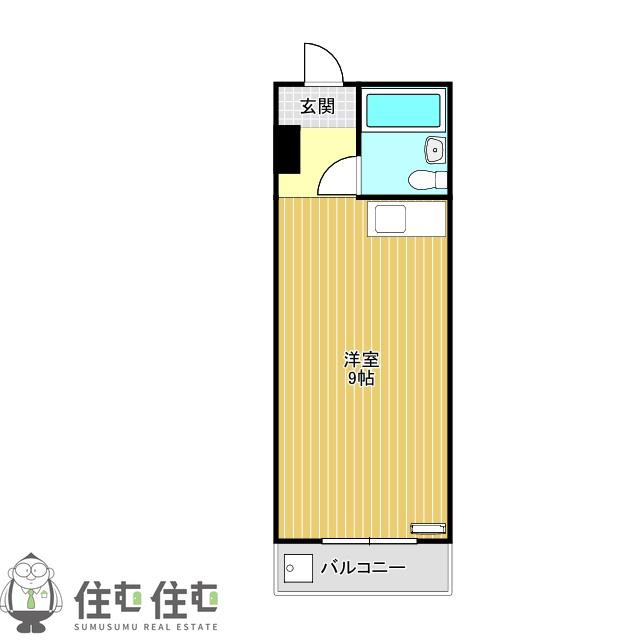 フレンドリーハイツおがわ(ワンルーム/3階)の間取り写真