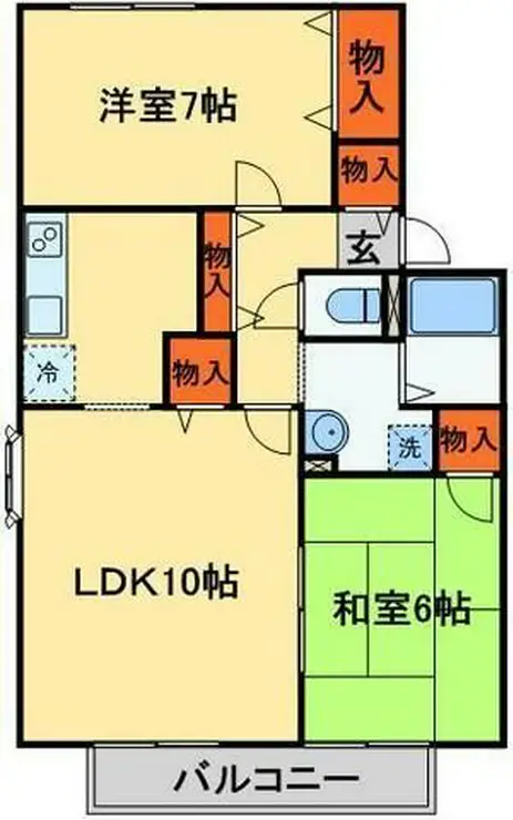 シャン・ティオン参番館 1階階 間取り