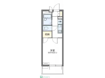 レオパレスラ フェニックス(1K/2階)の間取り写真