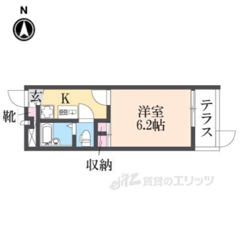 レオパレスカサグランデ(1K/1階)の間取り写真