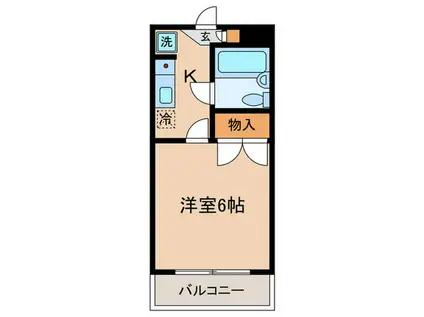 コートSG(1K/3階)の間取り写真