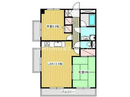 クエスタ・デル・ラモスⅡ(2LDK/4階)の間取り写真