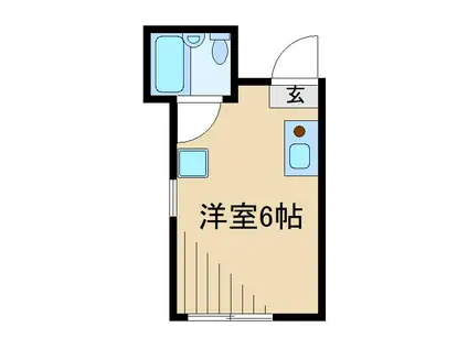 ユナイト日吉クイーン・マカダミア(ワンルーム/2階)の間取り写真