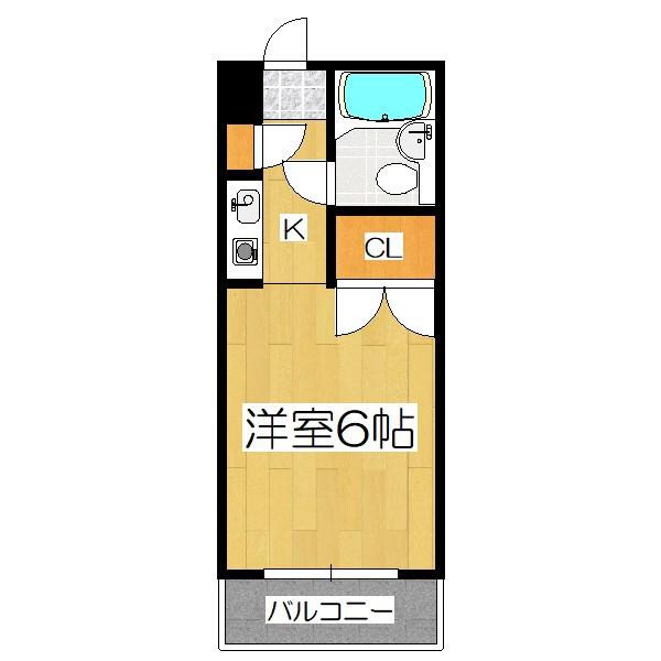 DSCOURT(1K/2階)の間取り写真